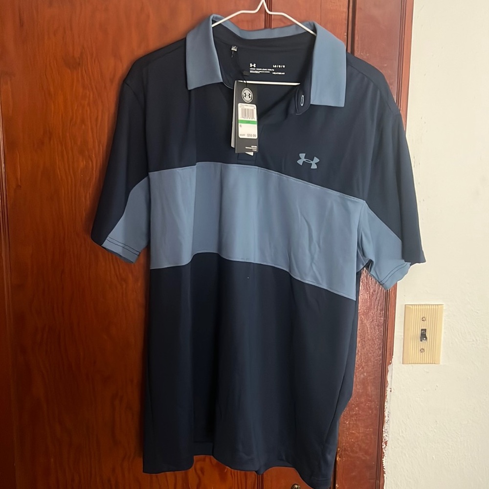 NEW WITH TAGS - Under Armour - Polo Shirt - Men’s Size Large - Heatgear